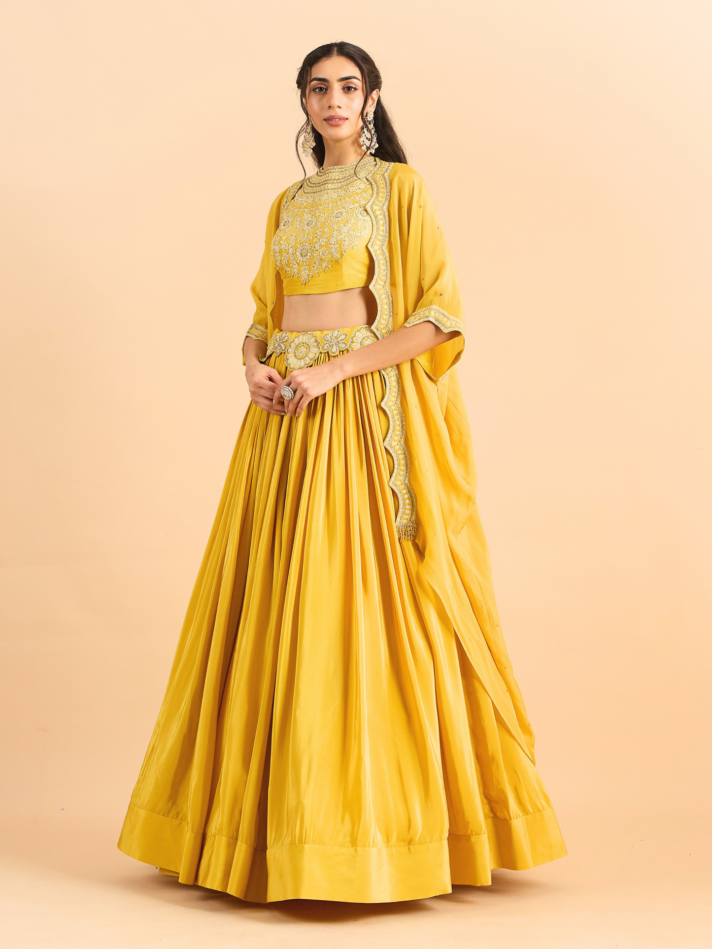 MUSTARD ARISA LEHENGA SET