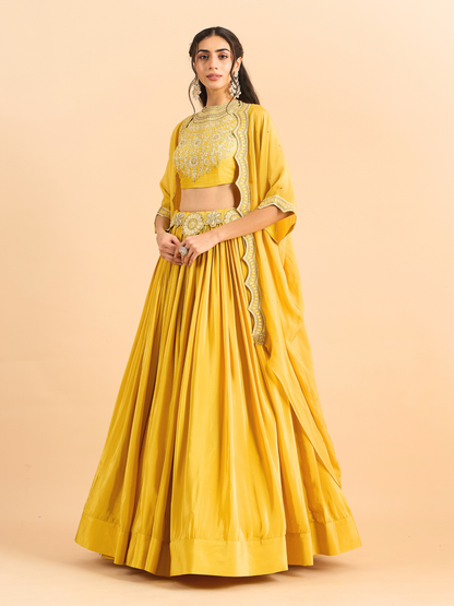 MUSTARD ARISA LEHENGA SET