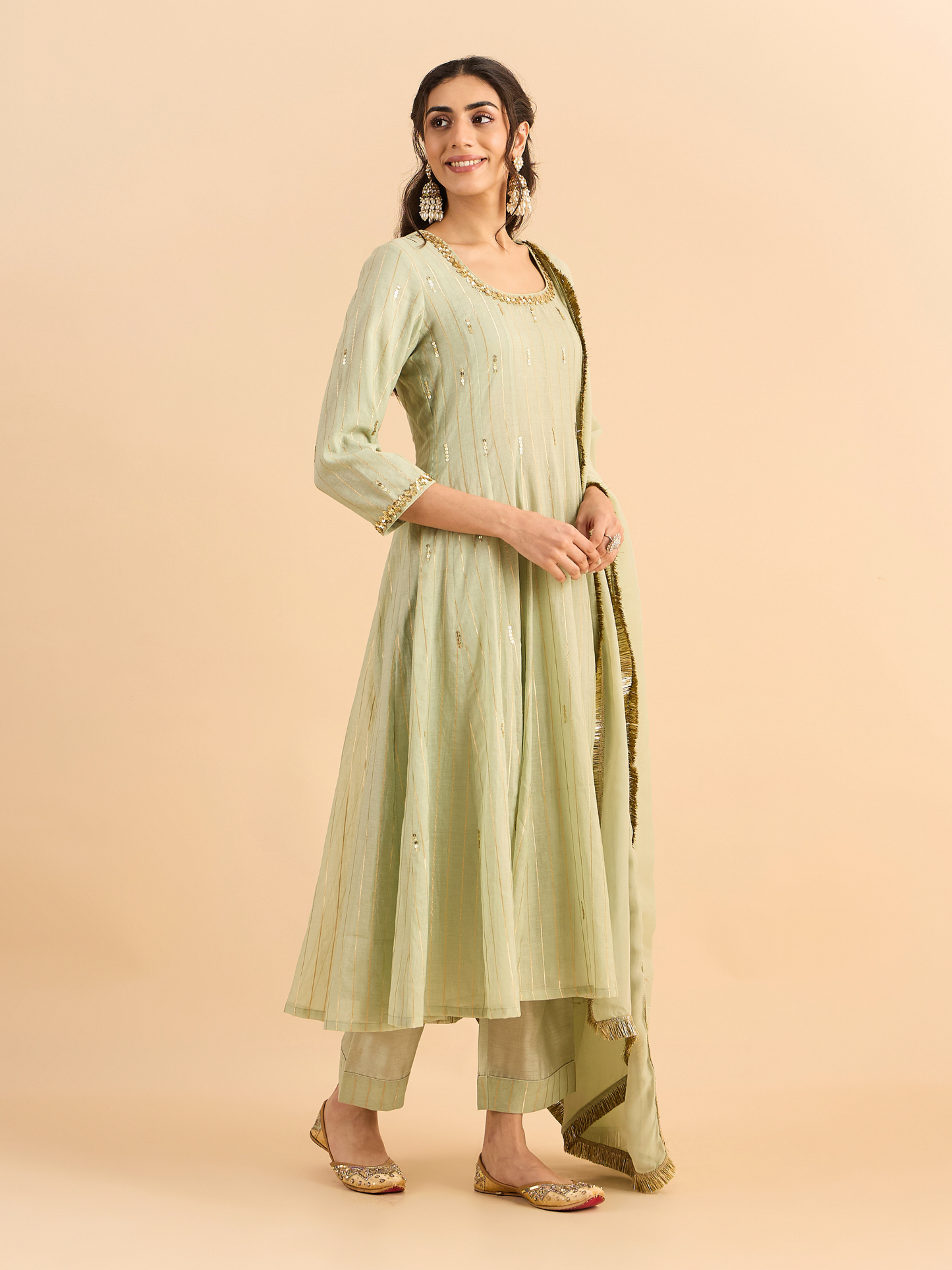 PINK CHAHAT KURTA SET