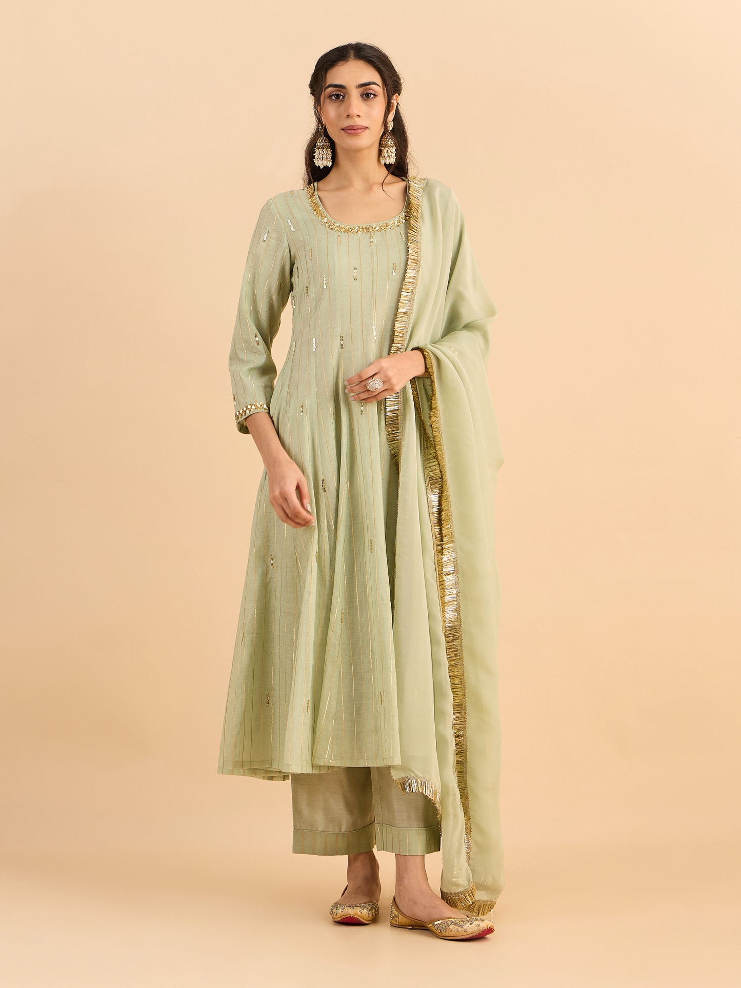 PINK CHAHAT KURTA SET