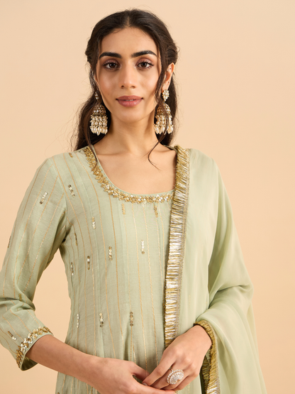 PINK CHAHAT KURTA SET