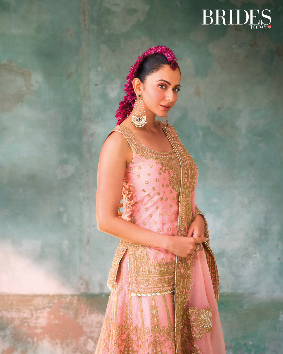 TASNIM - PINK KURTA SET WITH SHARARA & DUPATTA