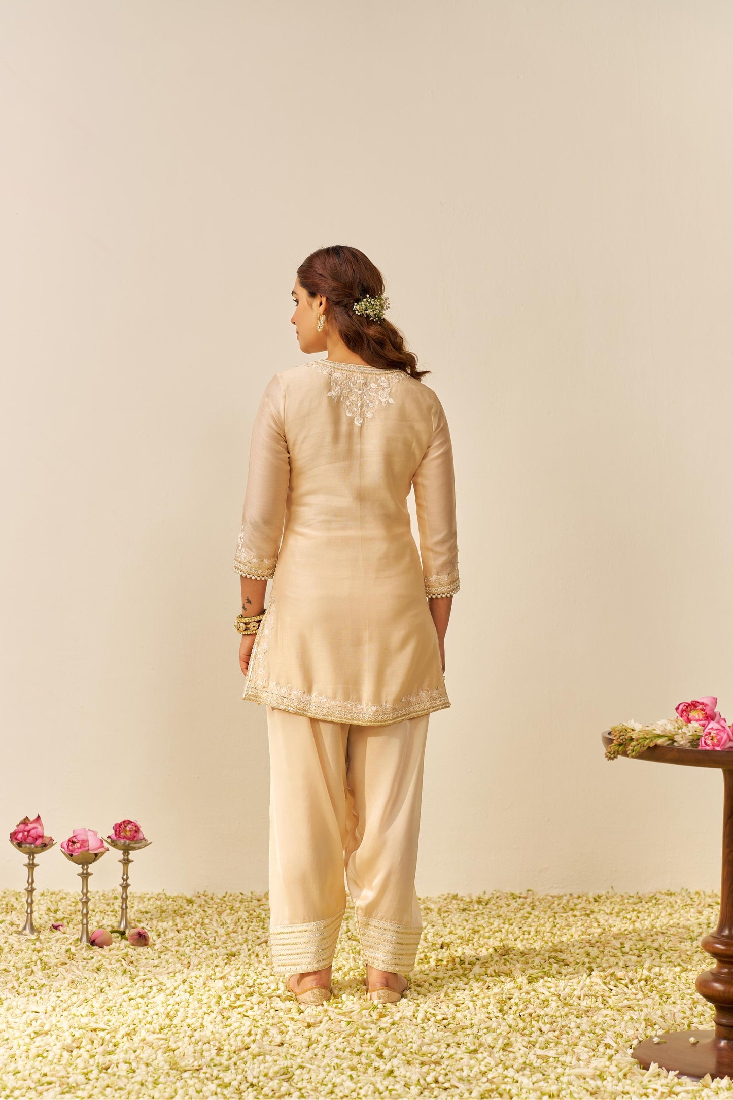 HANIYA - SHORT KURTA WITH SALWAR AND DUPATTA