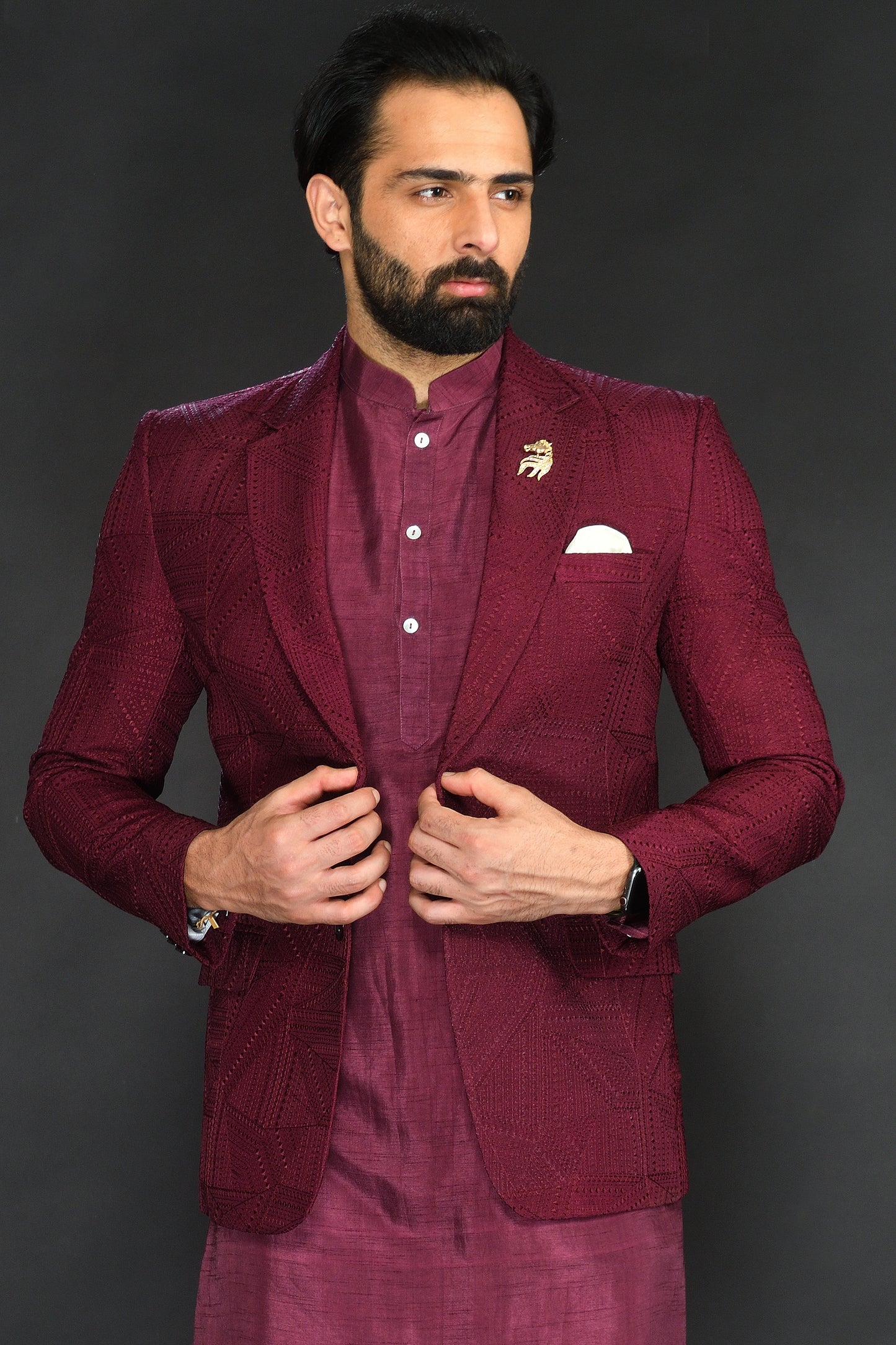 BLAZER WITH KURTA AND PANT