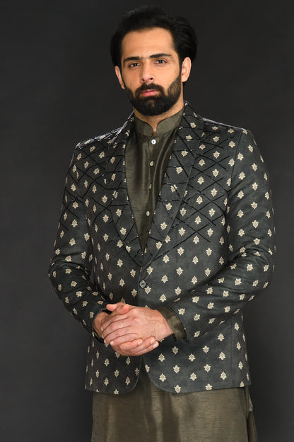 BLAZER WITH KURTA AND PANT