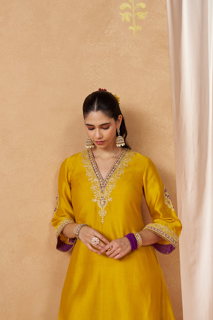 LIANA MUSTARD CHAUGA WITH SALWAR WITH DUPATTA