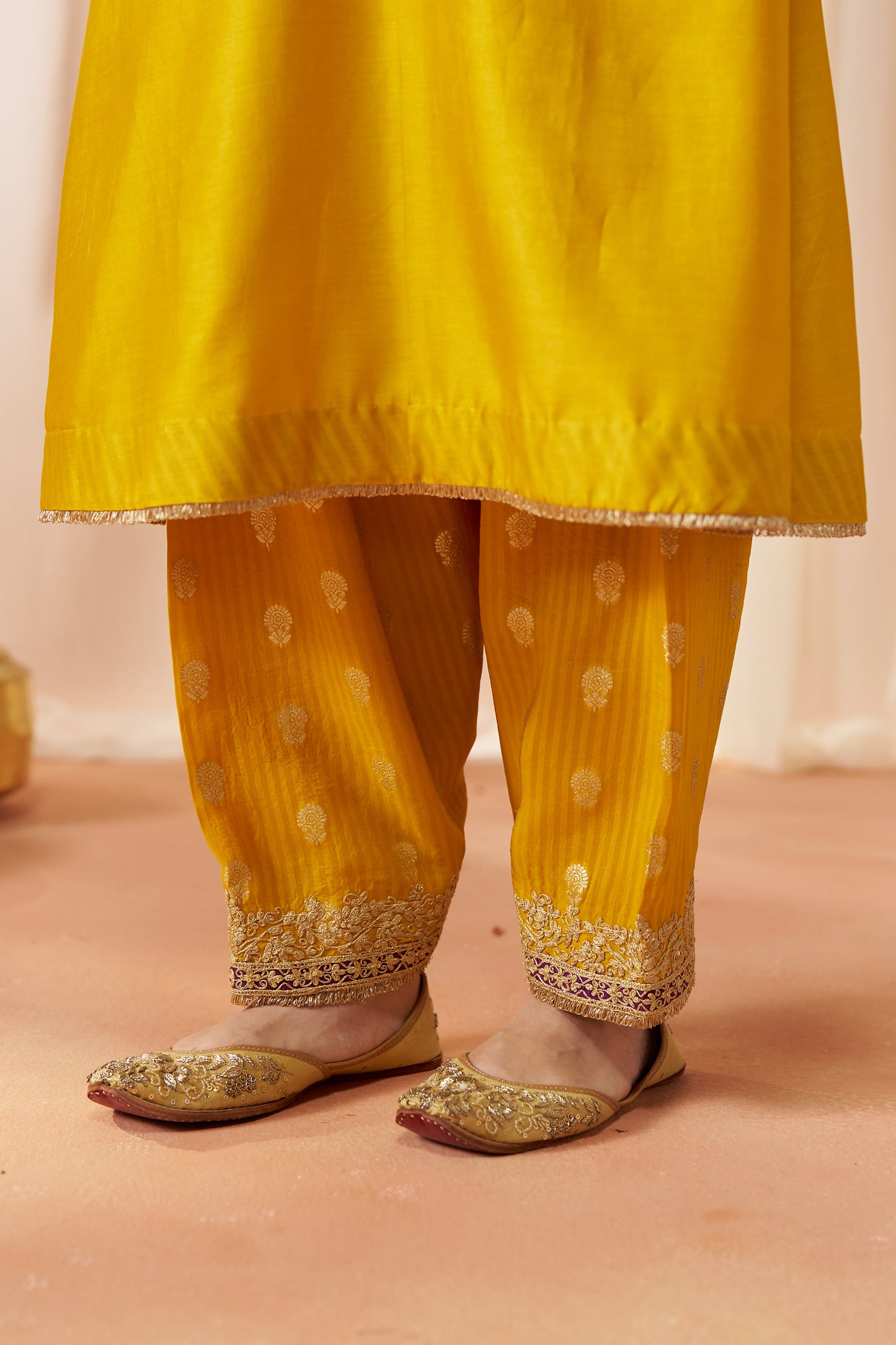 LIANA MUSTARD CHAUGA WITH SALWAR WITH DUPATTA