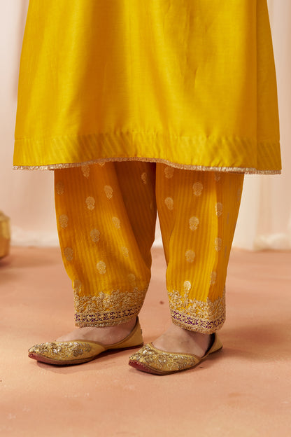 LIANA MUSTARD CHAUGA WITH SALWAR WITH DUPATTA