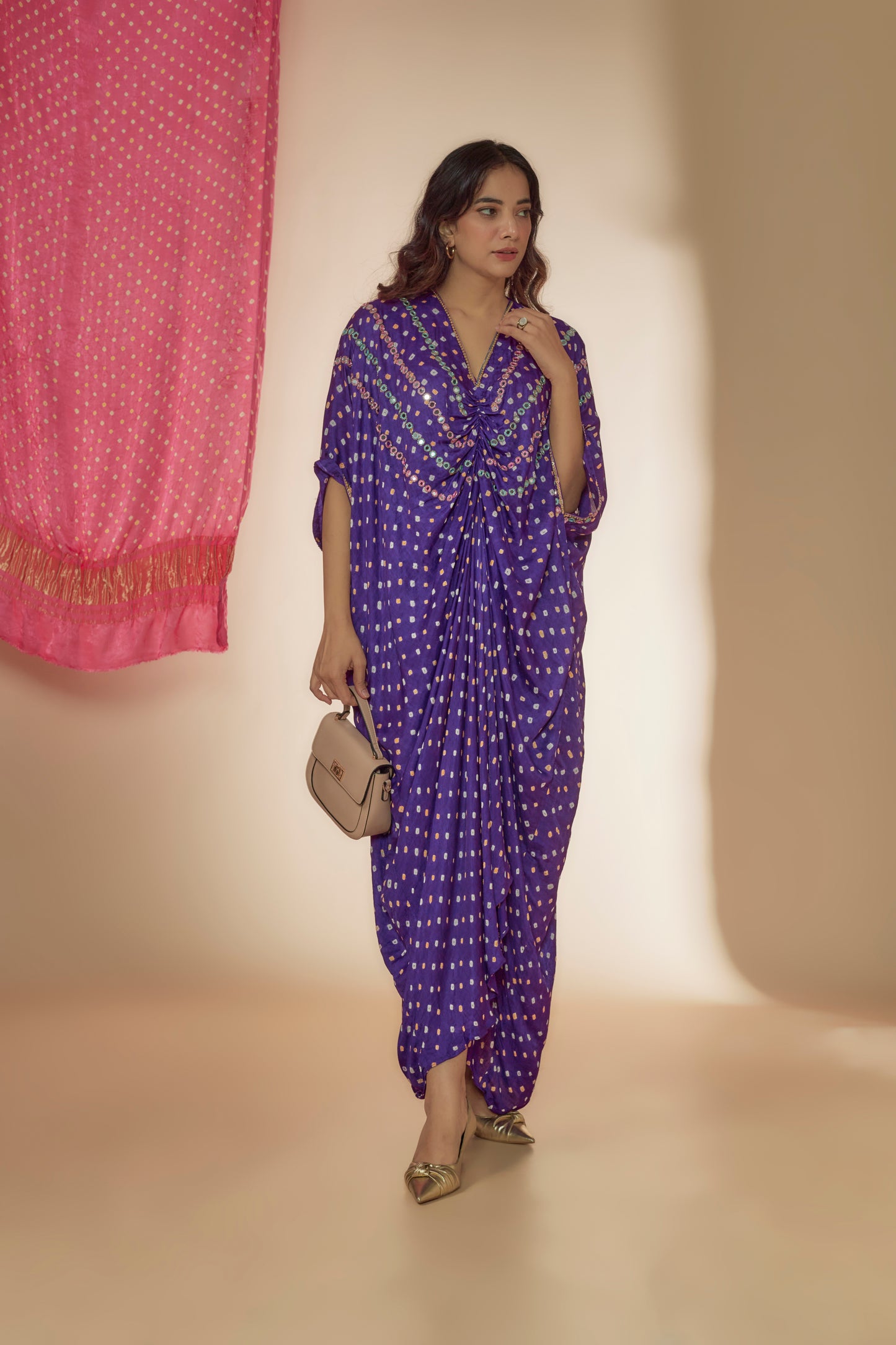 PURPLE KAFTAN DRESS