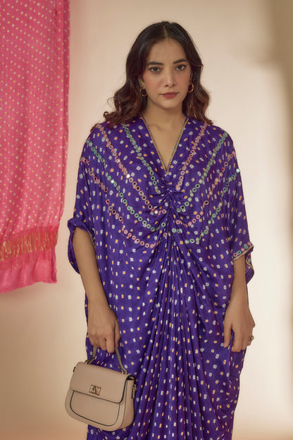 PURPLE KAFTAN DRESS