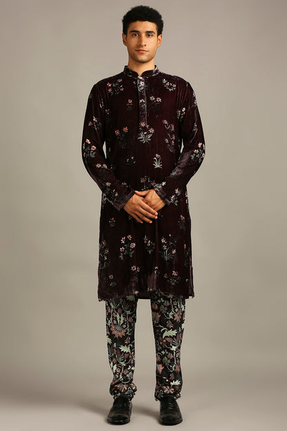 PASTEL FLORAL PRINTED KURTA SET