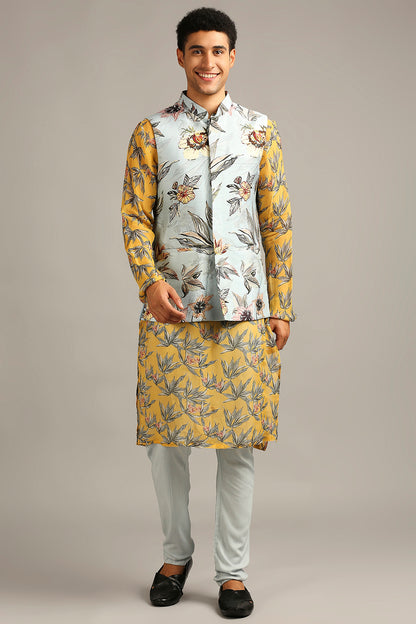 ANTHIA FLORAL PRINTED BUNDI WITH KURTA SET