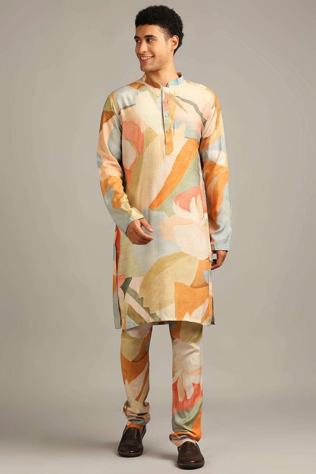 CONVERSATIONAL PRINTED BUNDI WITH KURTA SET