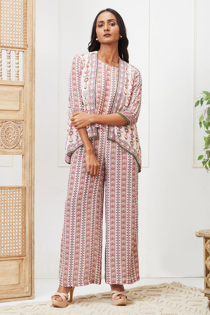 TABRIZ EMBROIDERED CO-ORD SET WITH JACKET