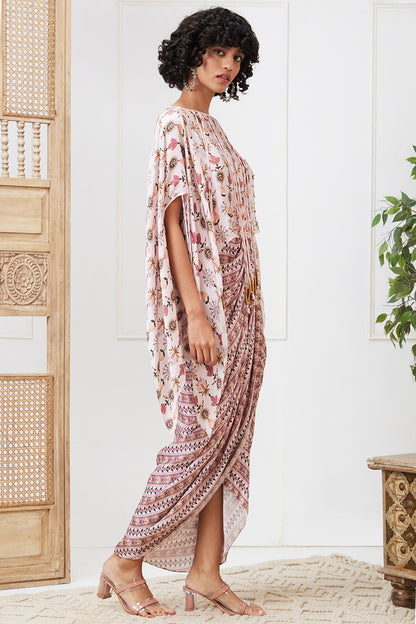 TABRIZ EMBELLISHED DRAPE DRESS SET