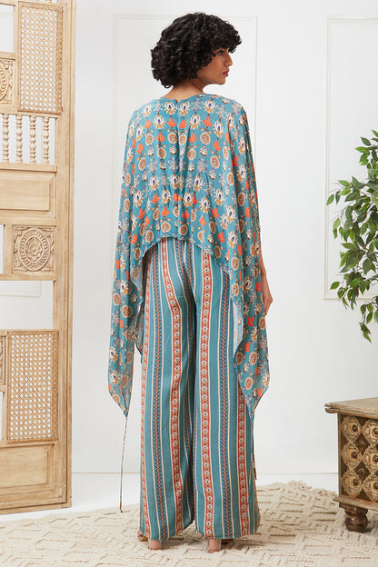 TABRIZ EMBROIDERED JUMPSUIT WITH BELT