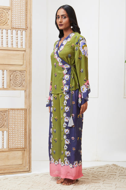 TASNIM EMBROIDERED ANGARKHA SET