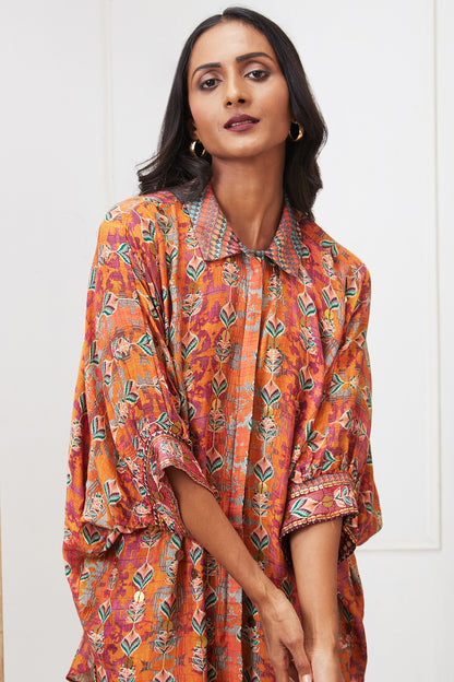 ADAH EMBROIDERED KIMONO CO-ORD SET