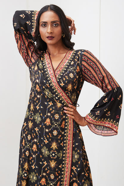 ZAHRA PRINTED ANGARKHA KURTA SET