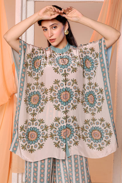 ERAYA EMBELLISHED KAFTAN SHIRT SET