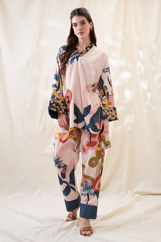 FLORA EMBELLISHED KURTA SET