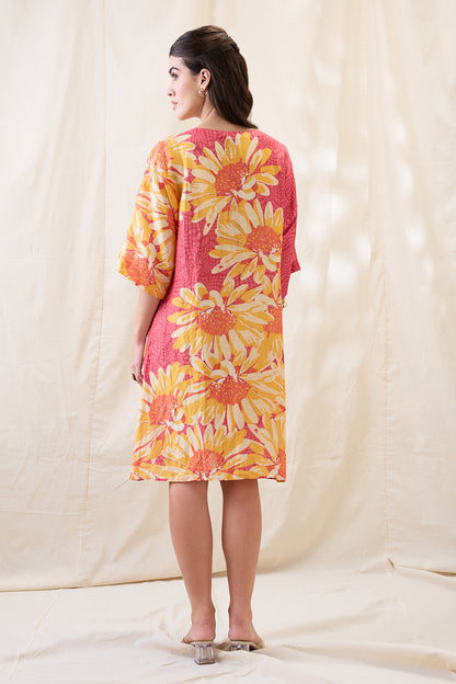 RAVYA EMBELLISHED BOXY DRESS