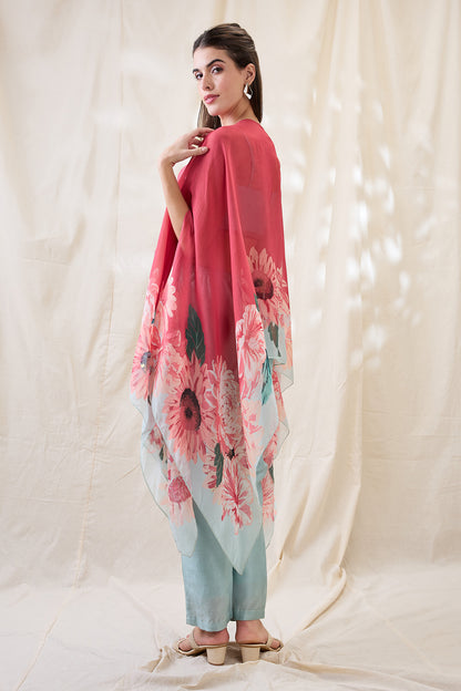 RAVYA CO-ORD SET WITH EMBELLISHED CAPE