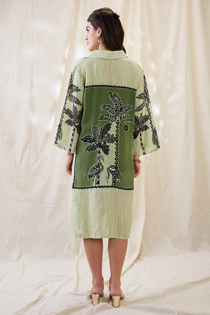 NOORANI EMBELLISHED BOXY DRESS