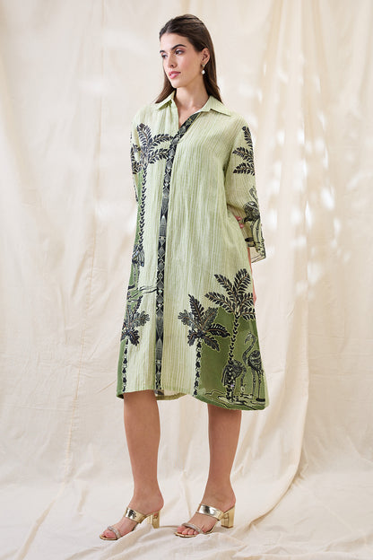 NOORANI EMBELLISHED BOXY DRESS