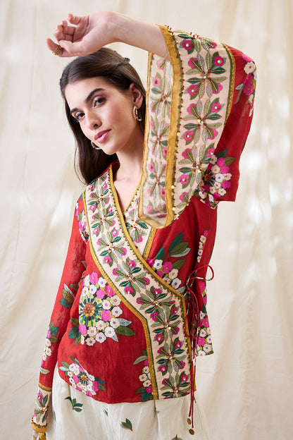 GULZAAR EMBELLISHED ANGARKHA SET