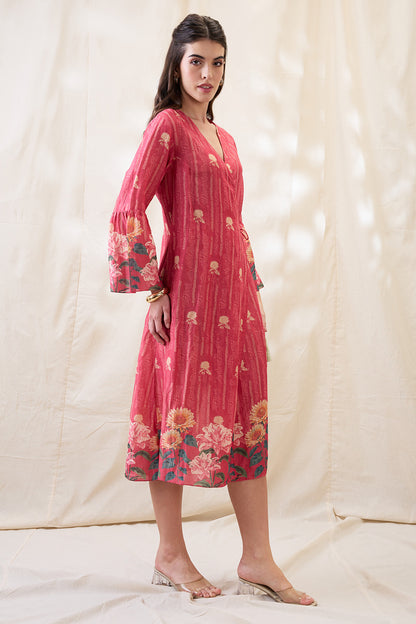 RAVYA FRONT OVERLAPPED DRESS