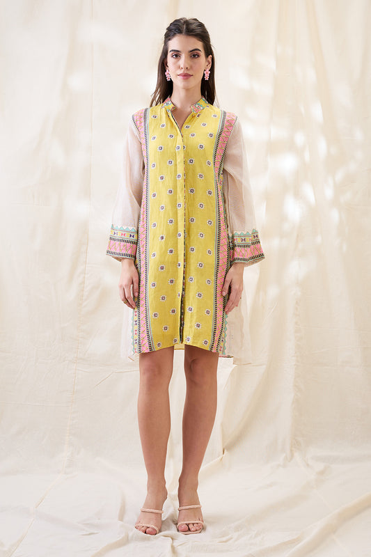 NOOMA EMBELLISHED A-LINE DRESS