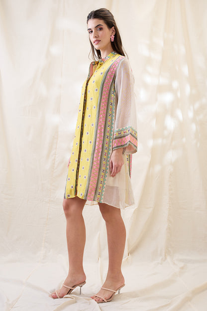 NOOMA EMBELLISHED A-LINE DRESS