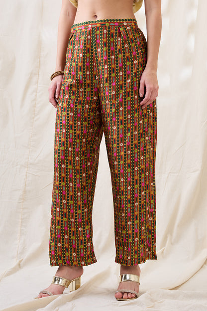 GULZAAR PRINTED KURTA SET WITH JACKET