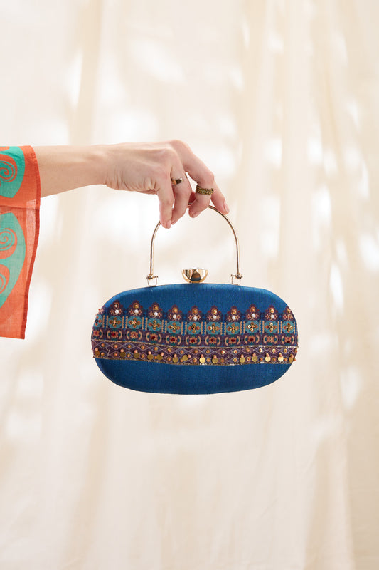 ORANI EMBELLISHED CLUTCH BAG