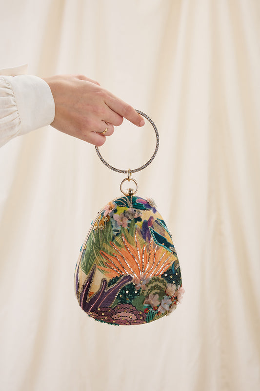 KAIRA EMBELLISHED CLUTCH BAG
