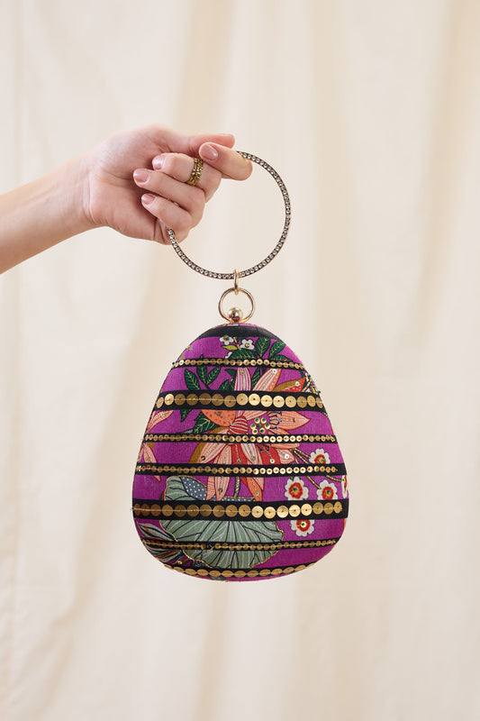 AARANI EMBELLISHED CLUTH BAG