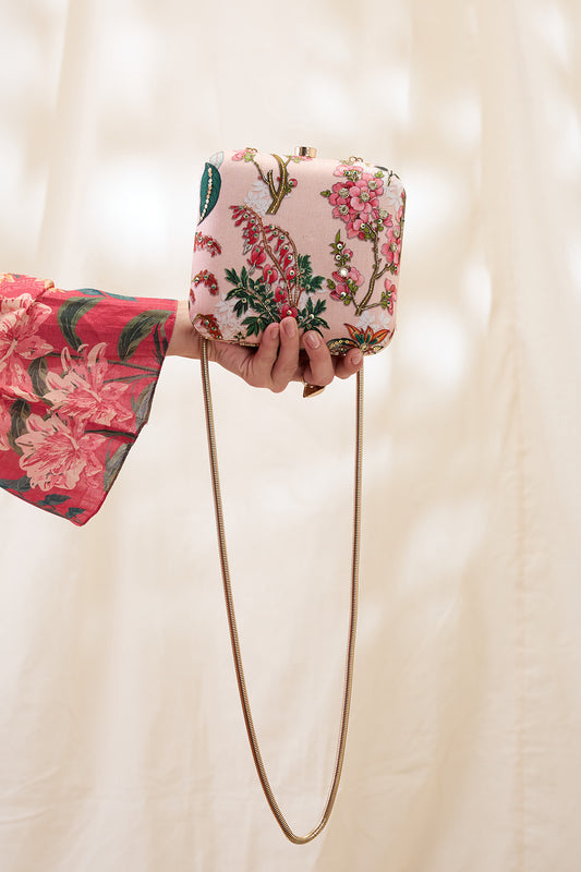 TAMAYA EMBELLISHED CLUTH BAG