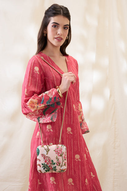 TAMAYA EMBELLISHED CLUTH BAG