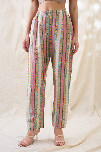 NOOMA PRINTED HANDKERCHIEF TOP WITH PANTS