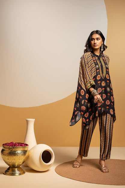 TAARANI EMBELLISHED KIMONO KURTA SET