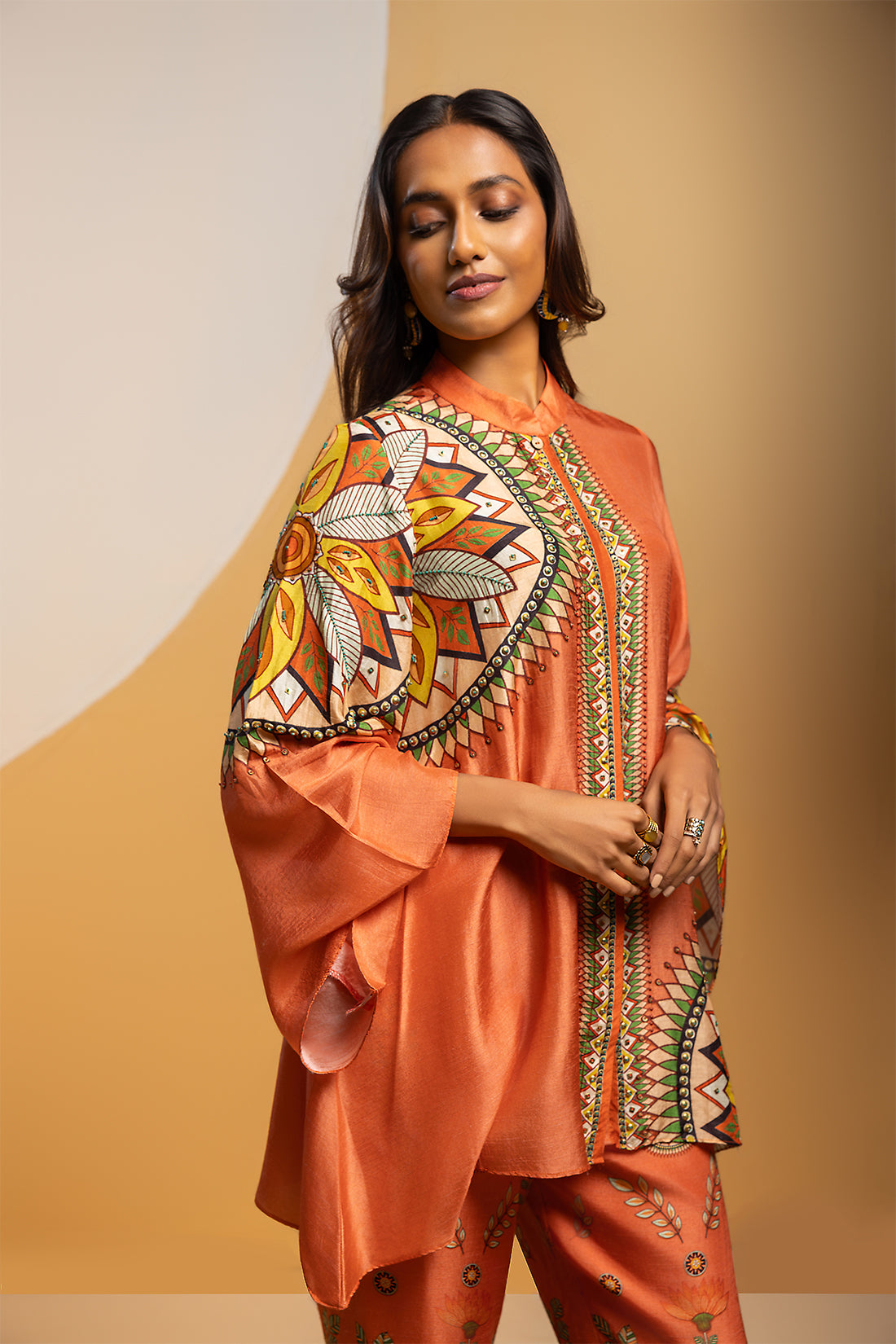 TAARANI EMBELLISHED KIMONO CO-ORD SET