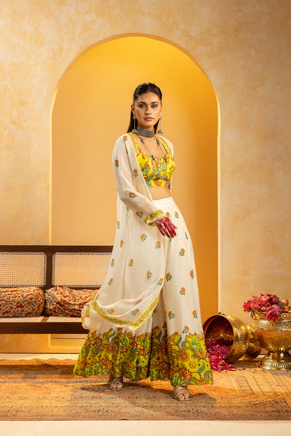 RANGTARA EMBELLISHED  PANT SET WITH JACKET