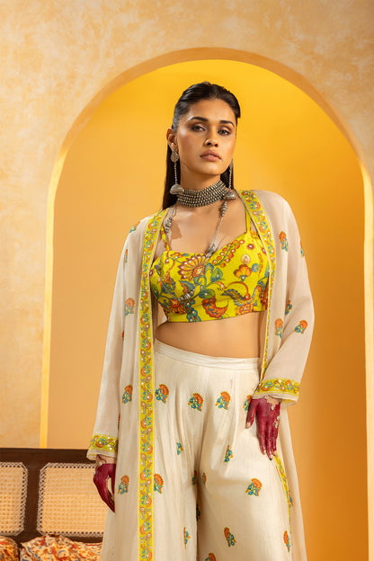 RANGTARA EMBELLISHED  PANT SET WITH JACKET