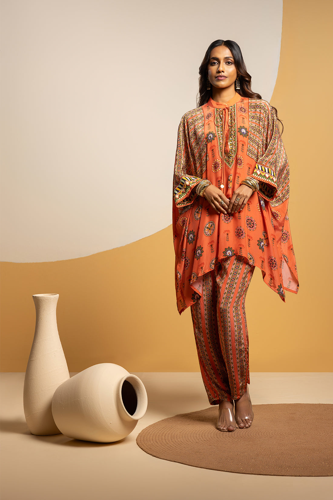 TAARANI EMBELLISHED KIMONO KURTA SET