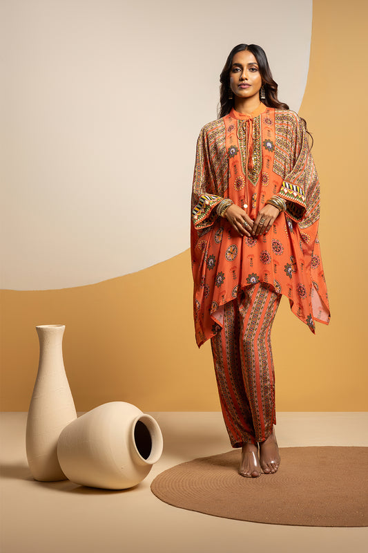 TAARANI EMBELLISHED KIMONO KURTA SET