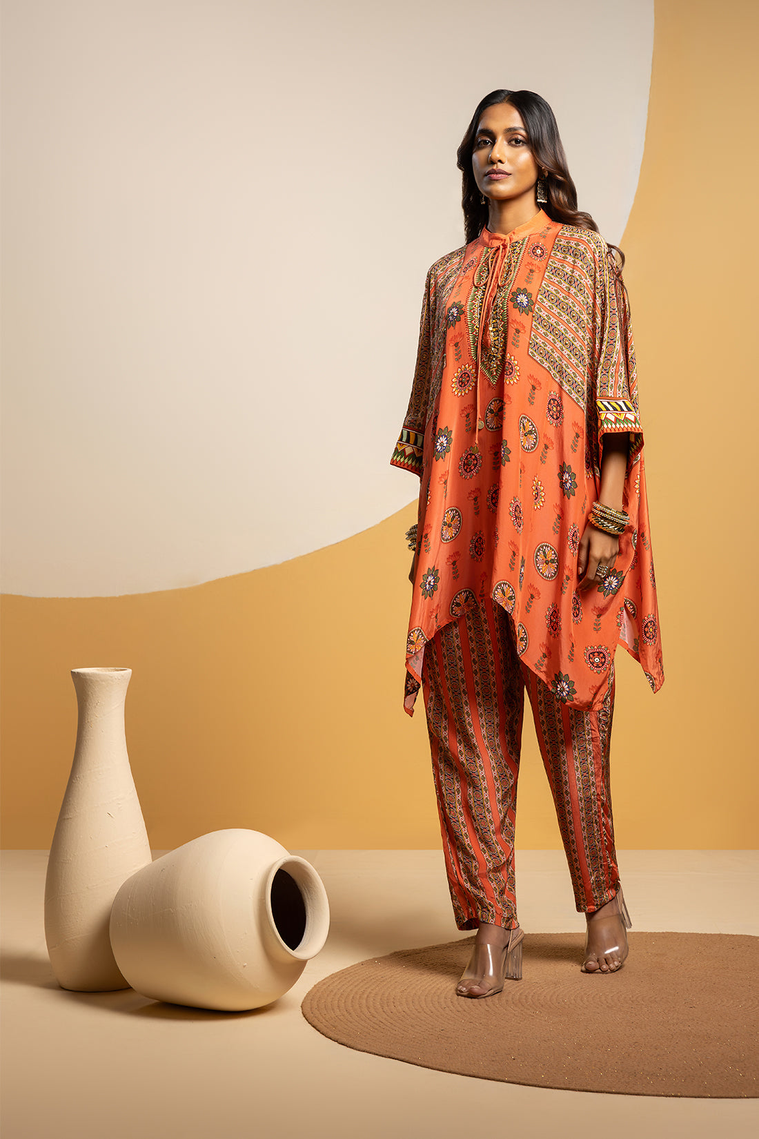 TAARANI EMBELLISHED KIMONO KURTA SET