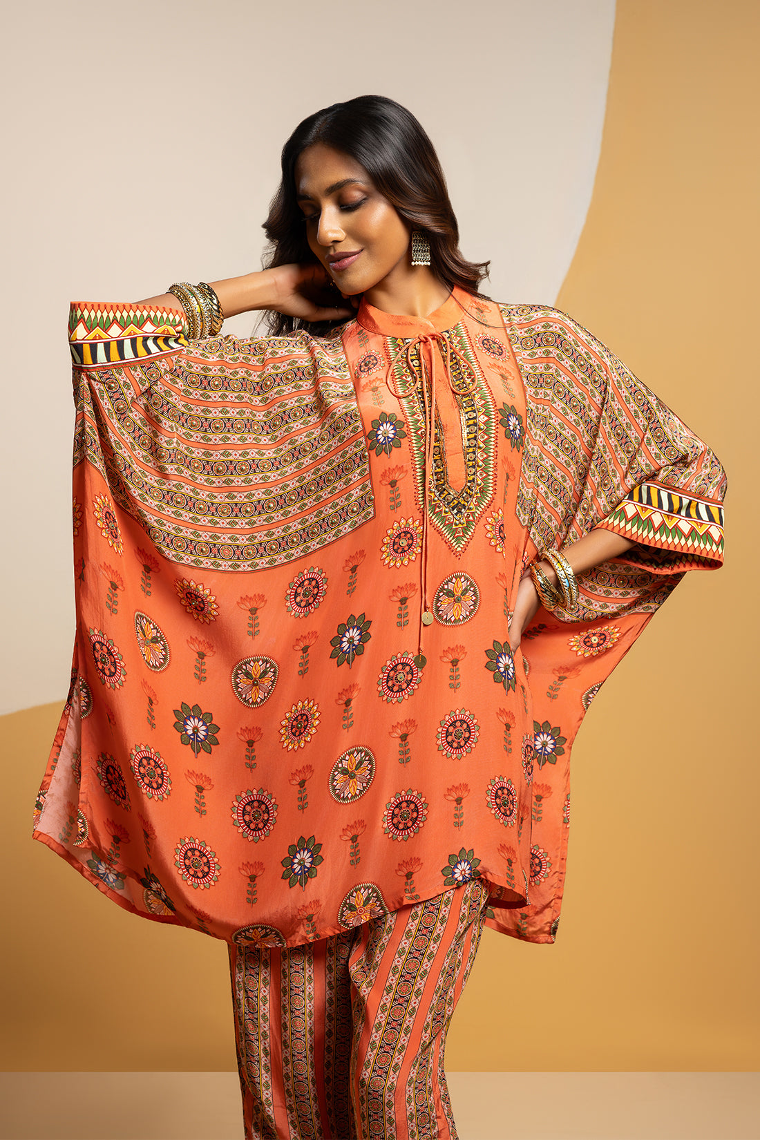 TAARANI EMBELLISHED KIMONO KURTA SET