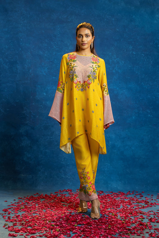 BAGHIRA APPIQUED KURTA SET