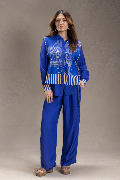 KYOMI BIB-STYLE SHIRT WITH PANTS